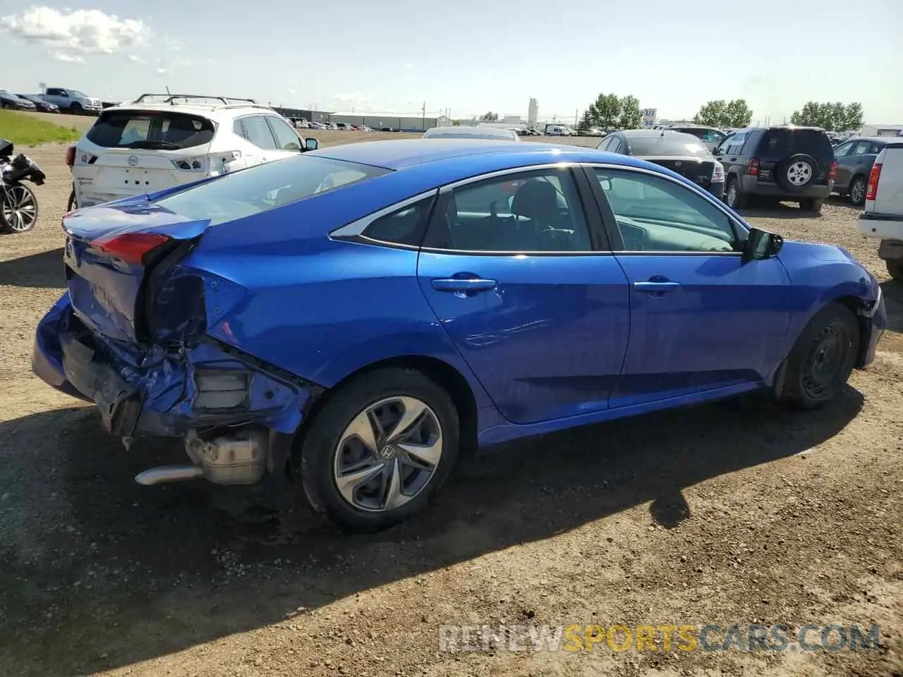 3 fotografías del automóvil dañado 2HGFC2F52KH032450 HONDA CIVIC 2019