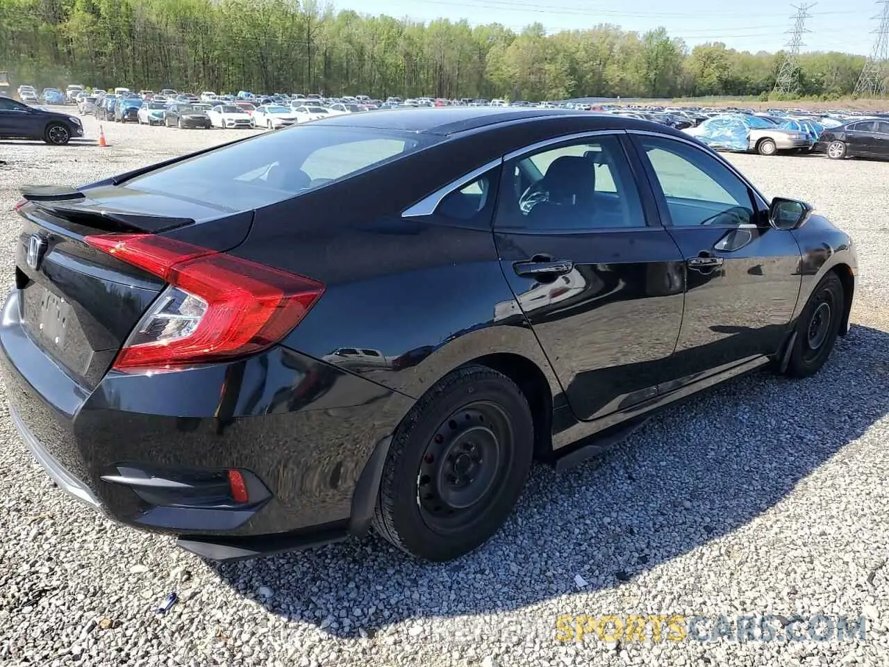 3 fotografías del automóvil dañado 2HGFC2F60KH517419 HONDA CIVIC 2019