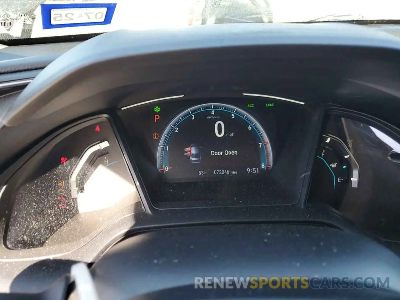 9 fotografías del automóvil dañado 2HGFC2F60KH517419 HONDA CIVIC 2019