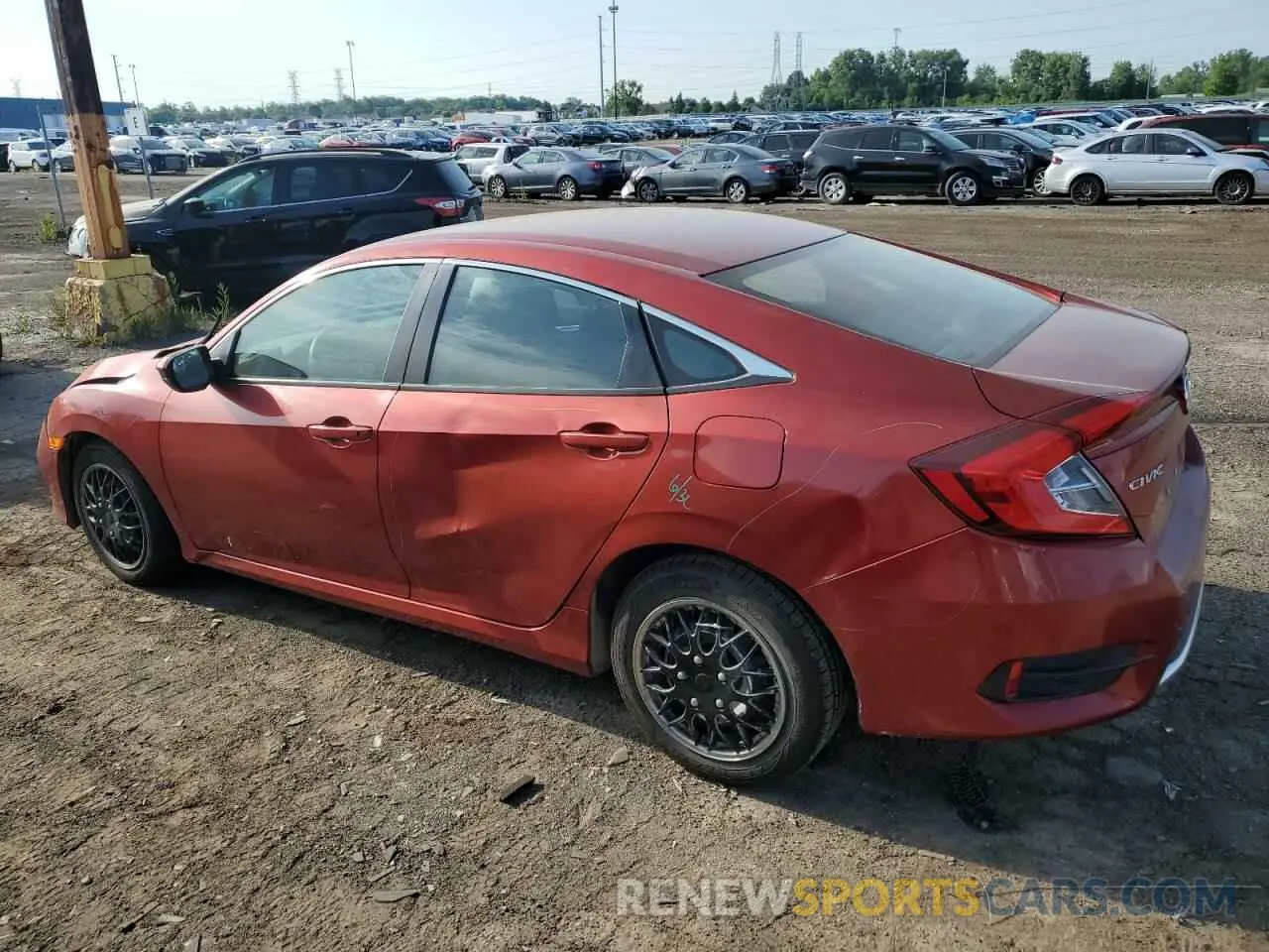 2 fotografías del automóvil dañado 2HGFC2F61KH505473 HONDA CIVIC 2019