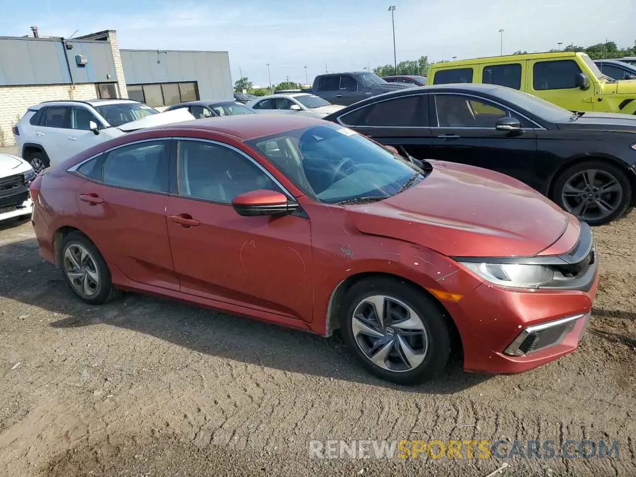 4 fotografías del automóvil dañado 2HGFC2F61KH505473 HONDA CIVIC 2019