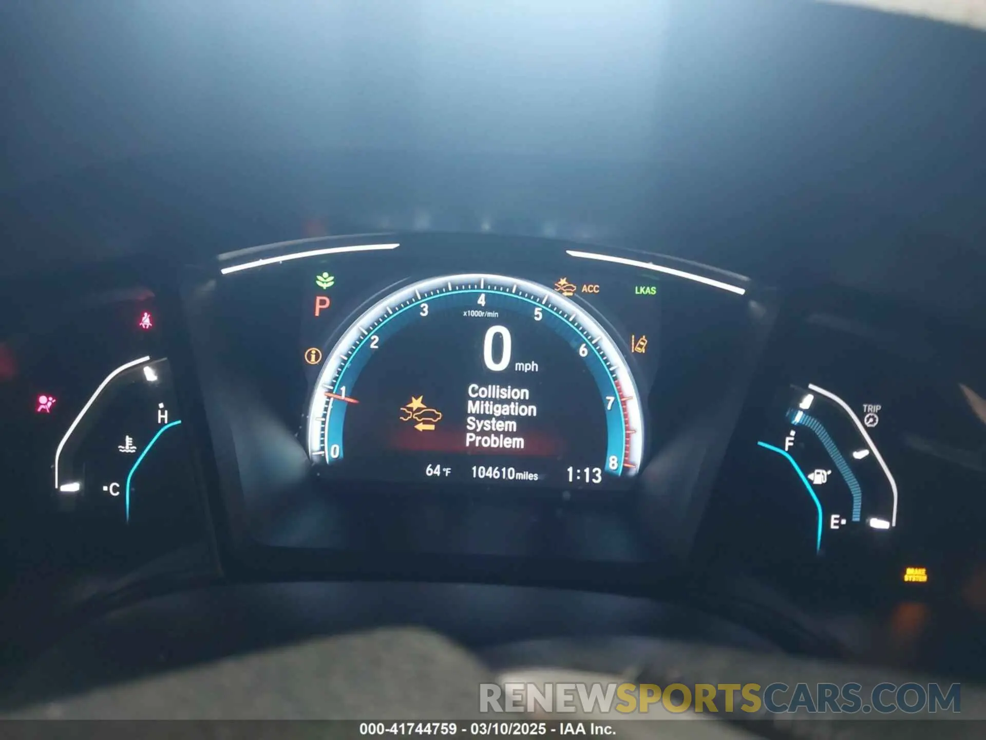 7 fotografías del automóvil dañado 2HGFC2F61KH532477 HONDA CIVIC 2019