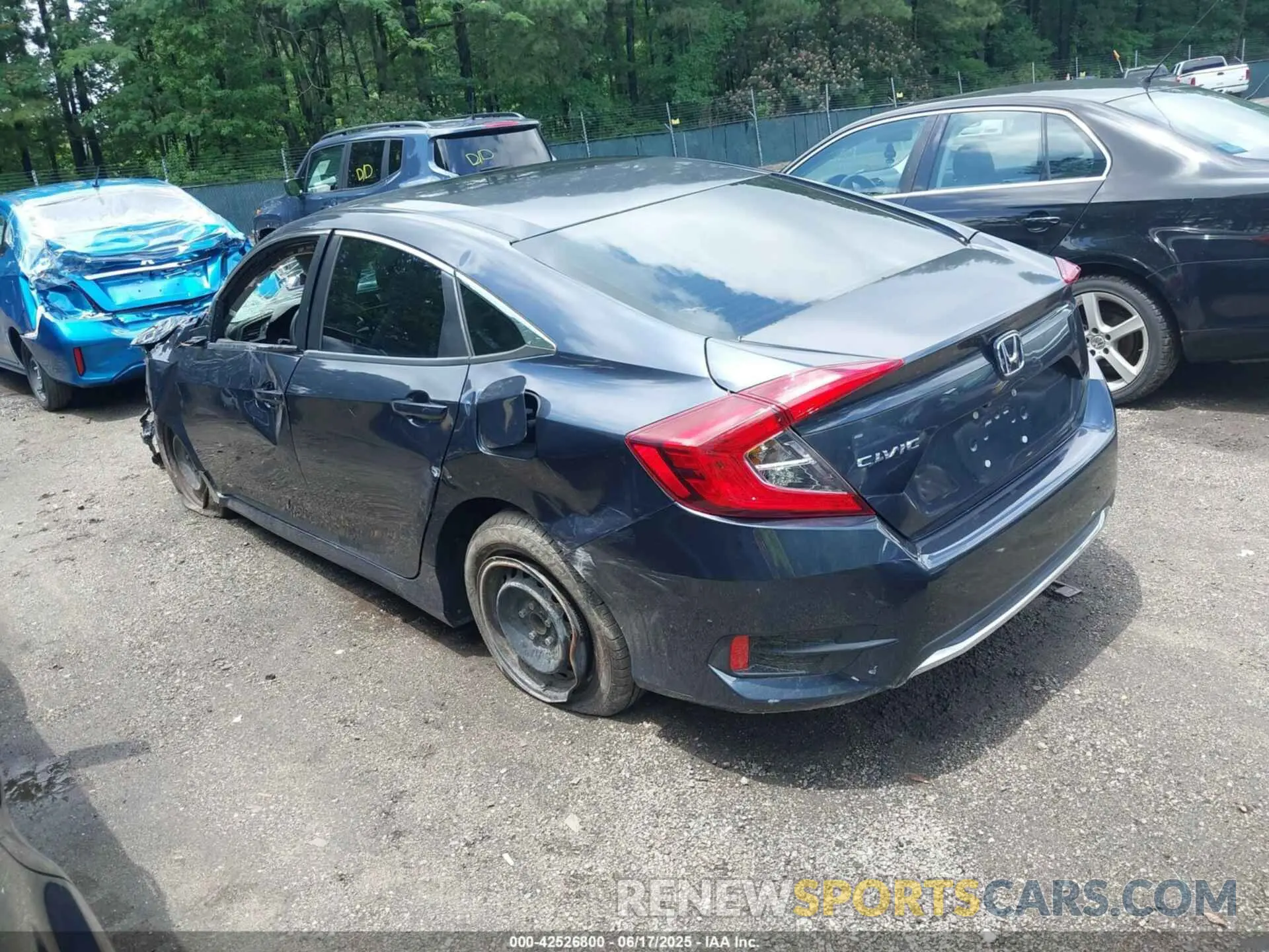 3 fotografías del automóvil dañado 2HGFC2F61KH534309 HONDA CIVIC 2019