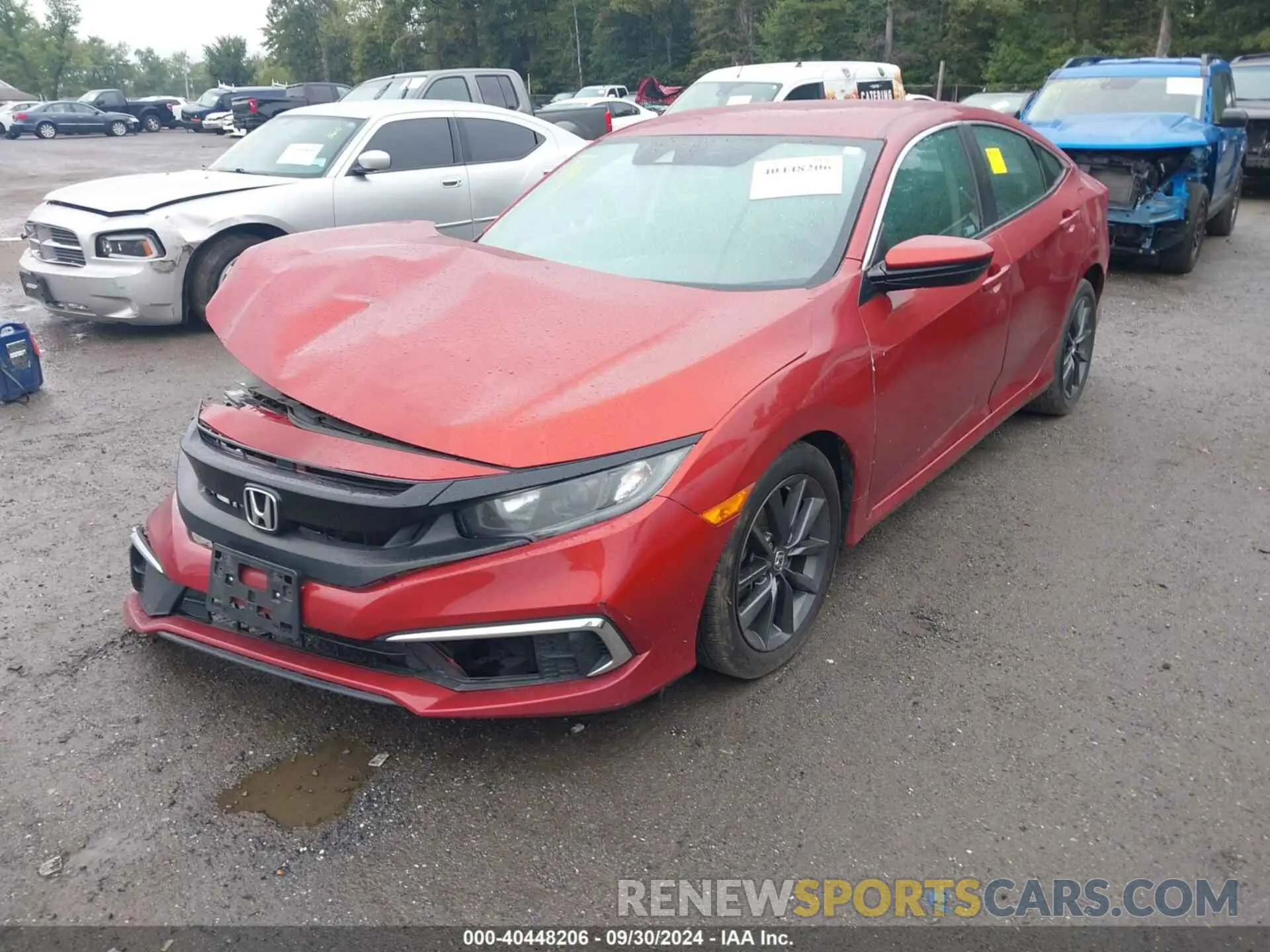 2 fotografías del automóvil dañado 2HGFC2F61KH534469 HONDA CIVIC 2019