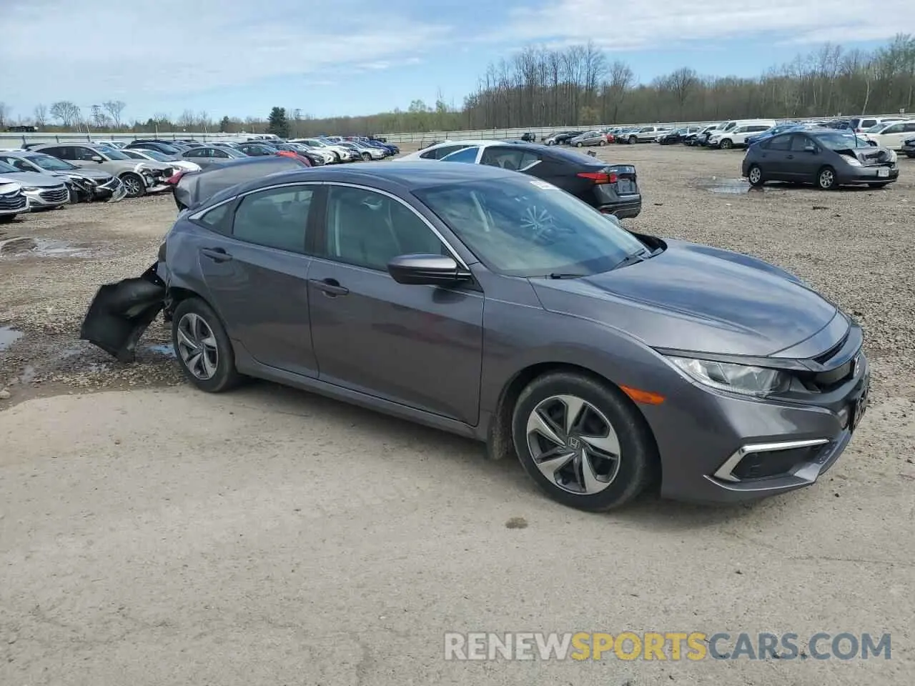 4 fotografías del automóvil dañado 2HGFC2F61KH558125 HONDA CIVIC 2019