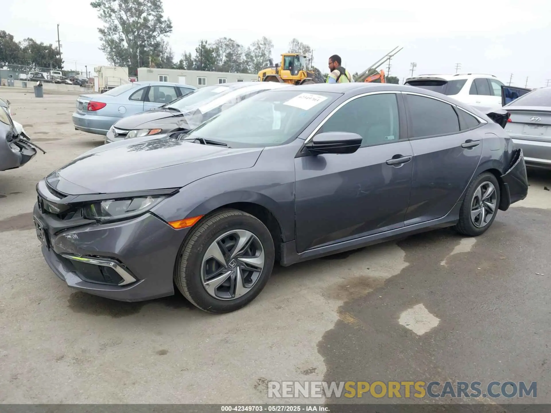 2 fotografías del automóvil dañado 2HGFC2F61KH590315 HONDA CIVIC 2019