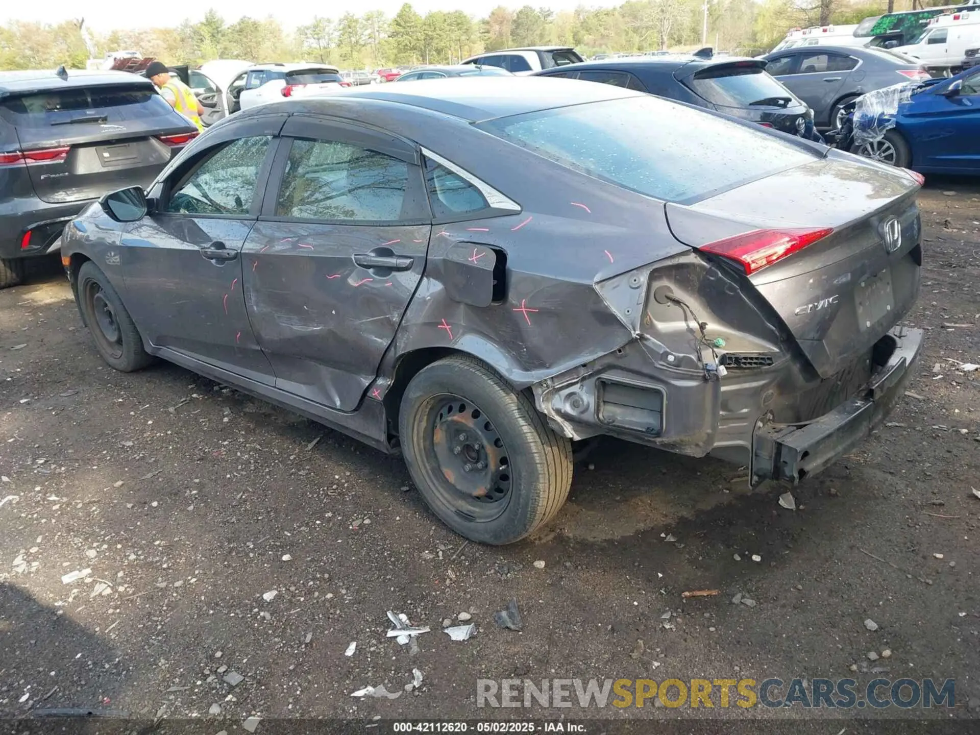 3 fotografías del automóvil dañado 2HGFC2F62KH558599 HONDA CIVIC 2019