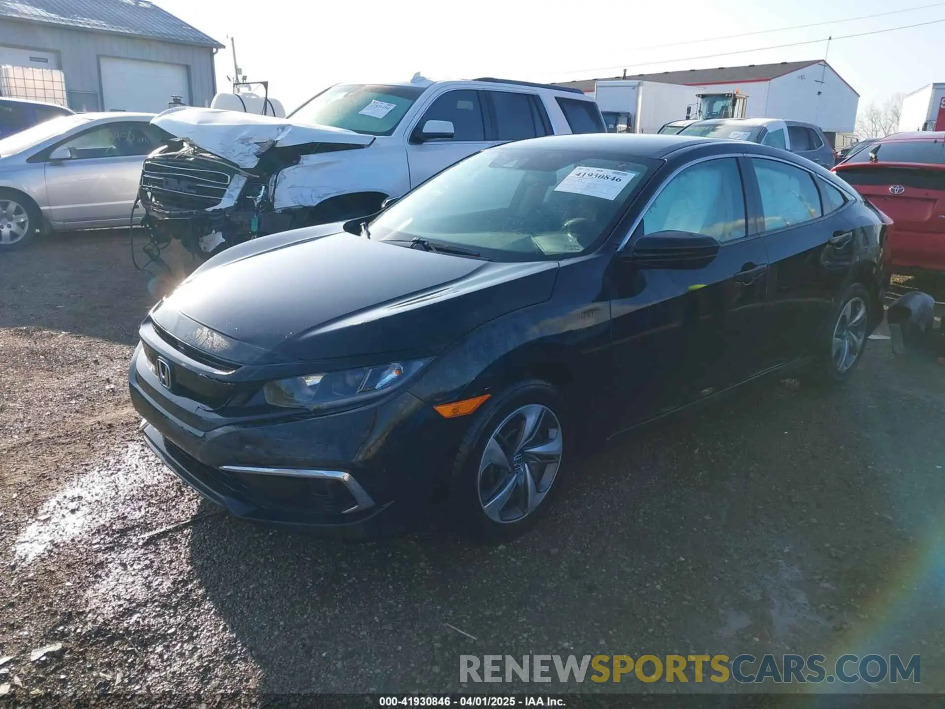 2 fotografías del automóvil dañado 2HGFC2F62KH596172 HONDA CIVIC 2019