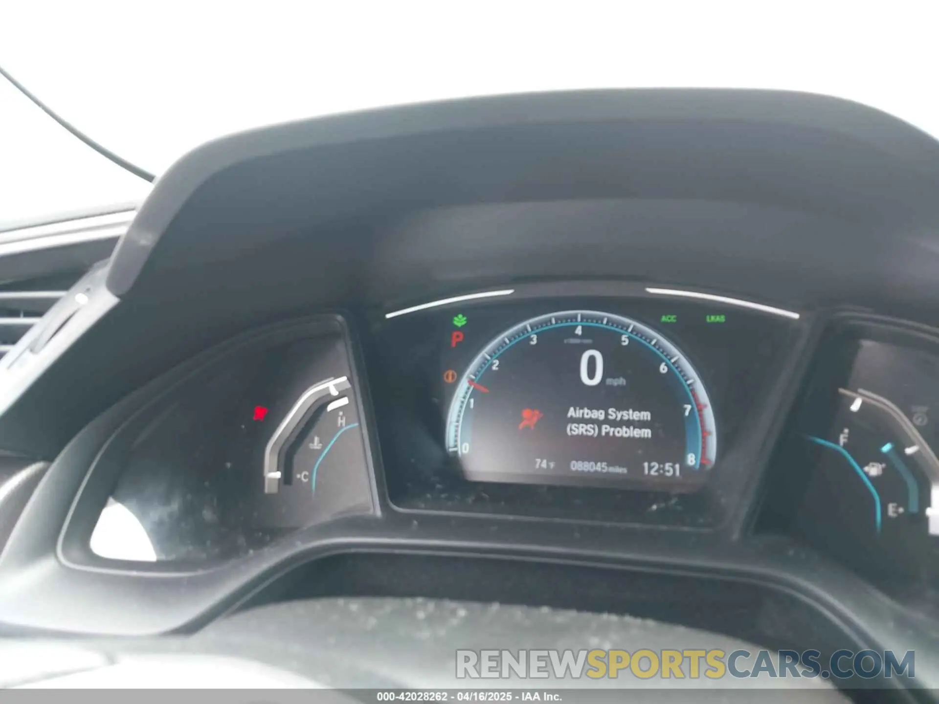 7 fotografías del automóvil dañado 2HGFC2F63KH554710 HONDA CIVIC 2019