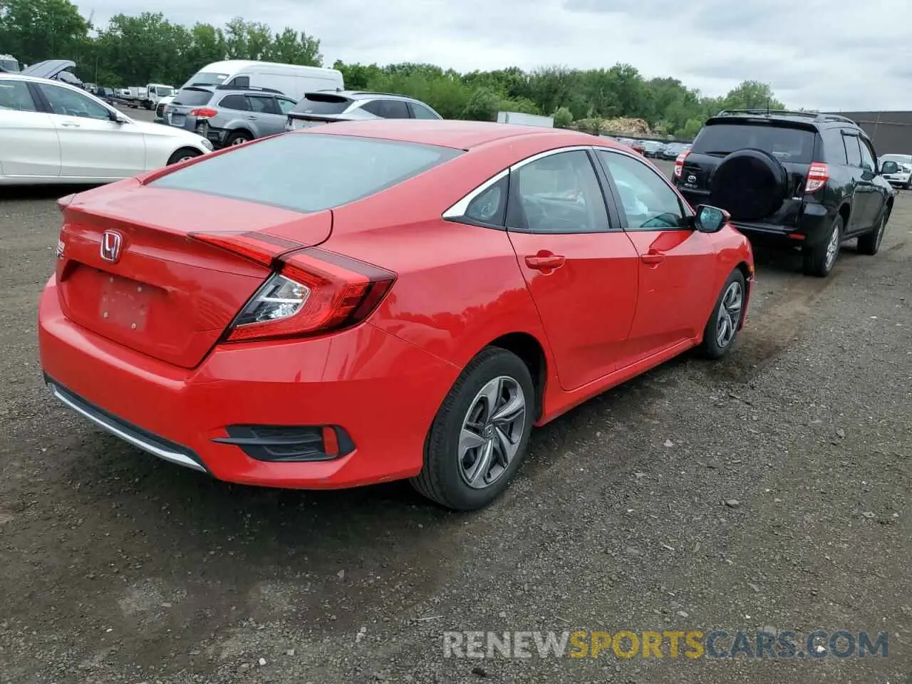 3 fotografías del automóvil dañado 2HGFC2F64KH577347 HONDA CIVIC 2019