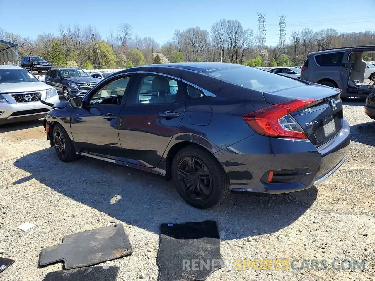 2 fotografías del automóvil dañado 2HGFC2F65KH525466 HONDA CIVIC 2019