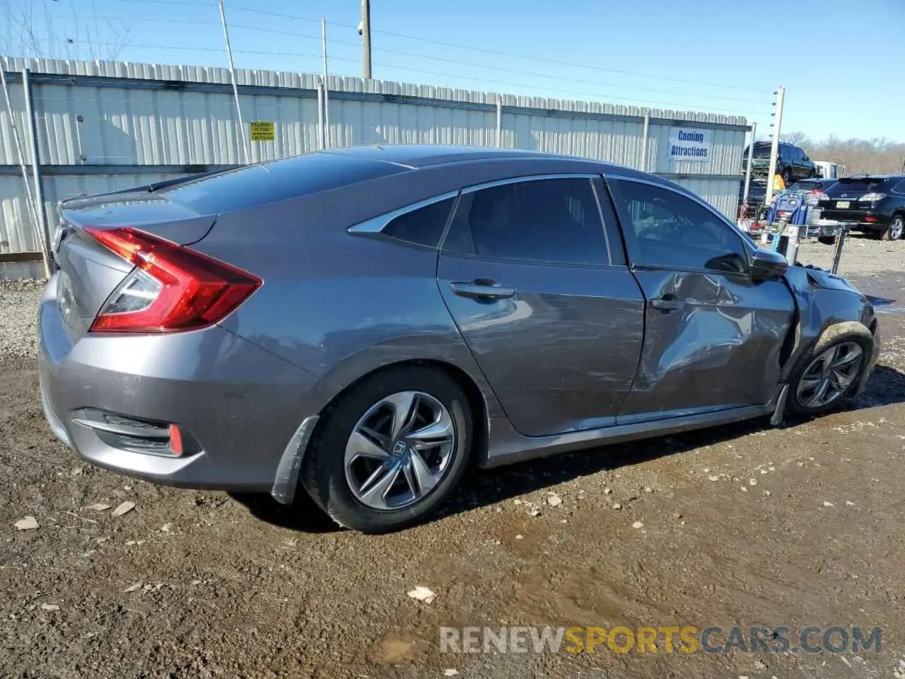 3 fotografías del automóvil dañado 2HGFC2F65KH537777 HONDA CIVIC 2019