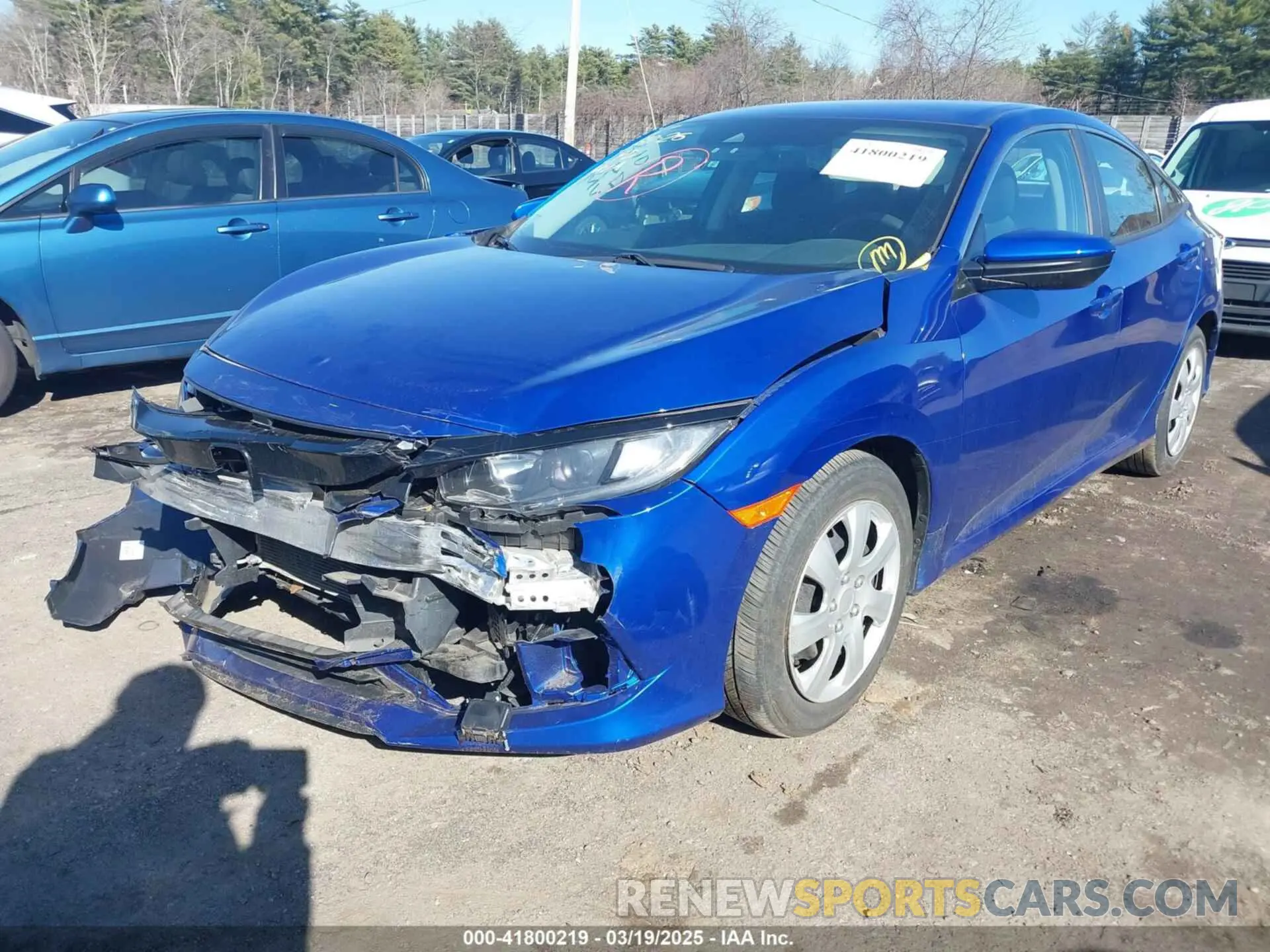 2 fotografías del automóvil dañado 2HGFC2F65KH561027 HONDA CIVIC 2019