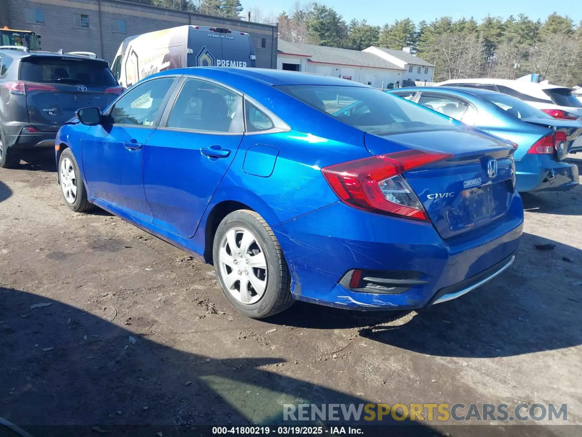 3 fotografías del automóvil dañado 2HGFC2F65KH561027 HONDA CIVIC 2019