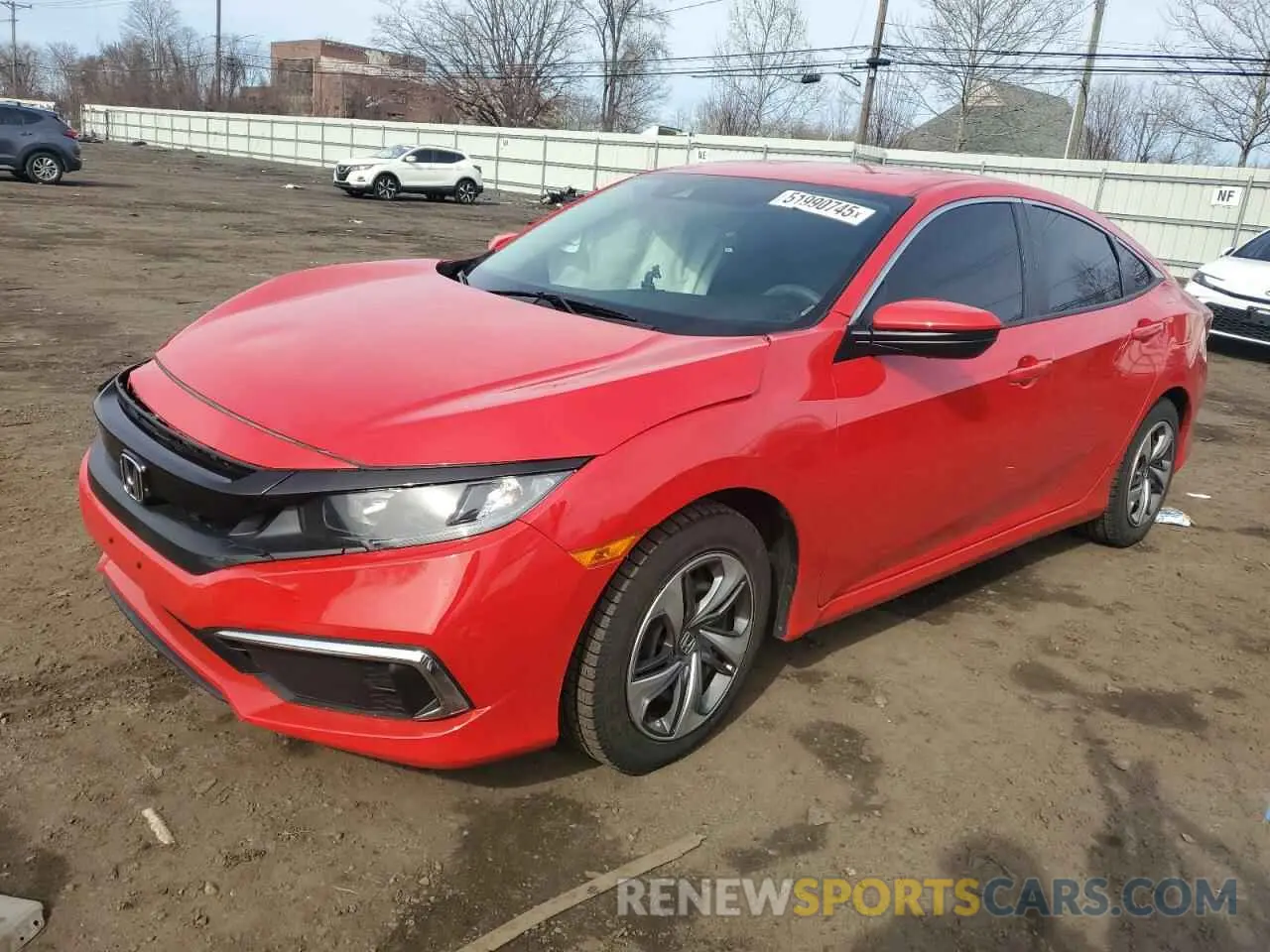 1 fotografías del automóvil dañado 2HGFC2F65KH581715 HONDA CIVIC 2019
