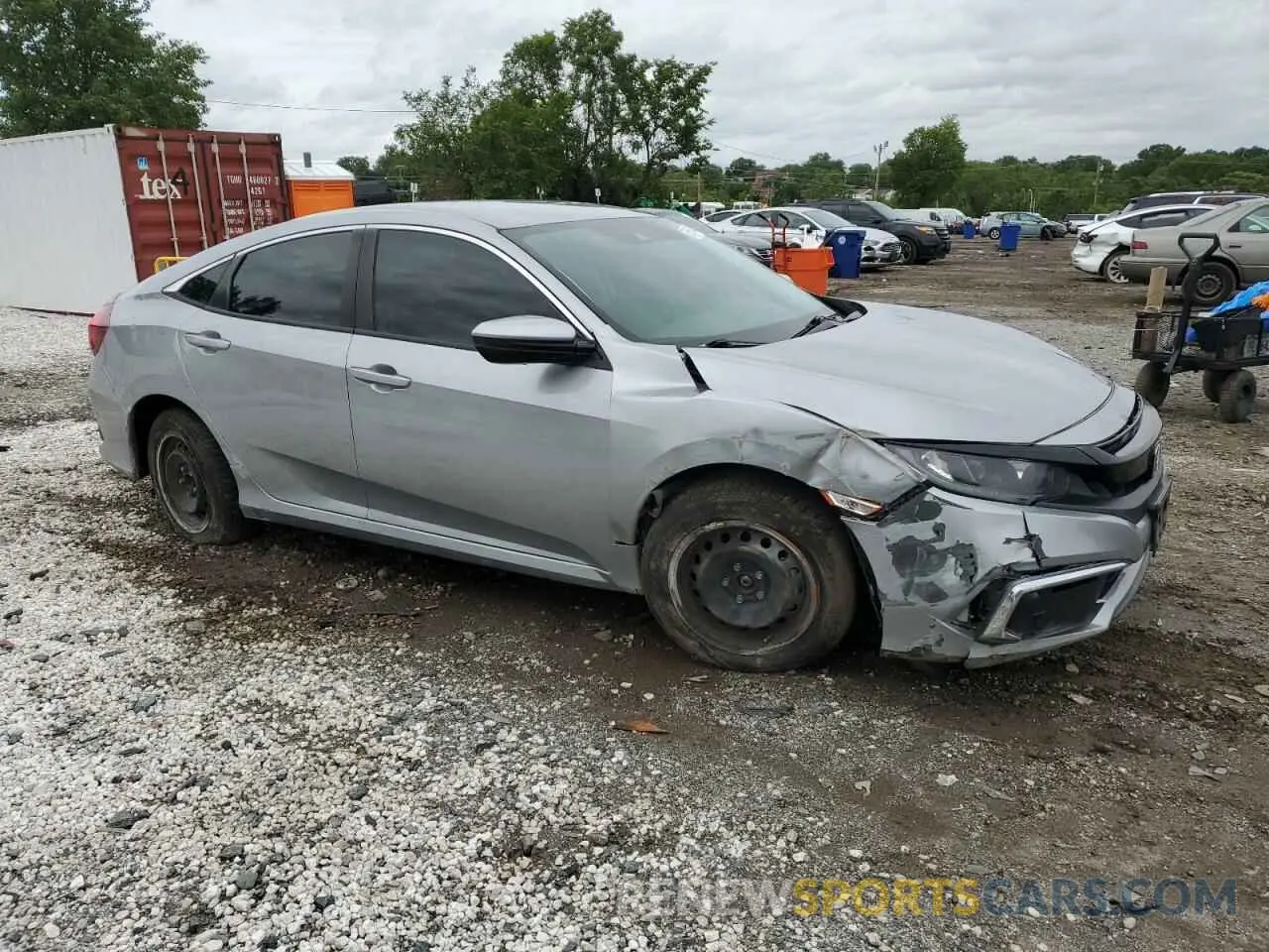 4 fotografías del automóvil dañado 2HGFC2F65KH586123 HONDA CIVIC 2019