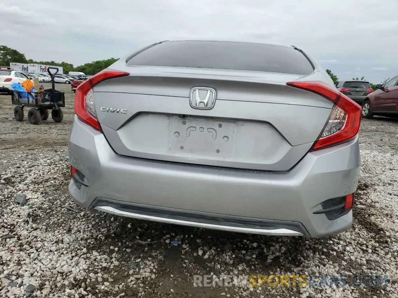 6 fotografías del automóvil dañado 2HGFC2F65KH586123 HONDA CIVIC 2019