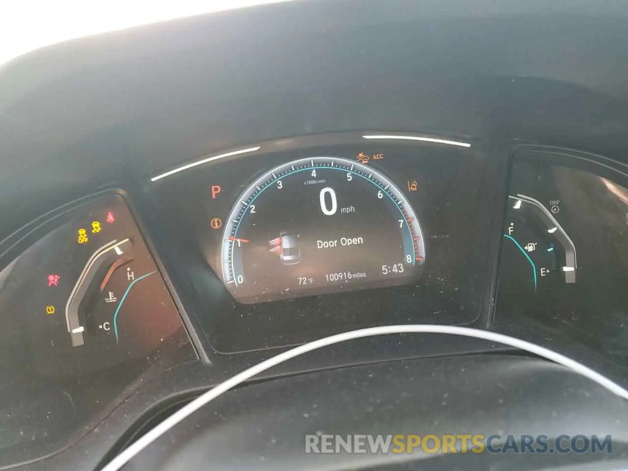 9 fotografías del automóvil dañado 2HGFC2F66KH515447 HONDA CIVIC 2019