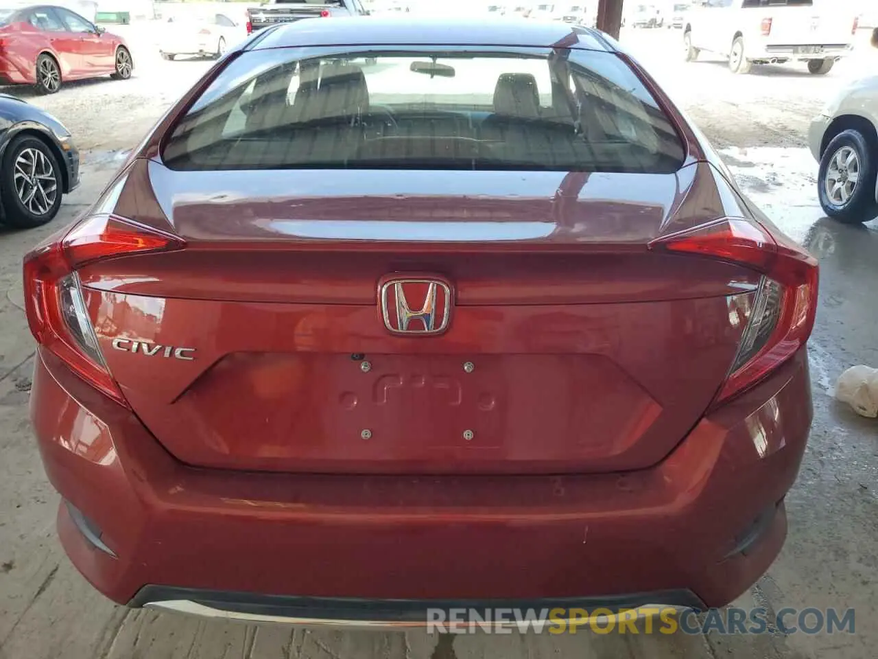 6 fotografías del automóvil dañado 2HGFC2F66KH524231 HONDA CIVIC 2019