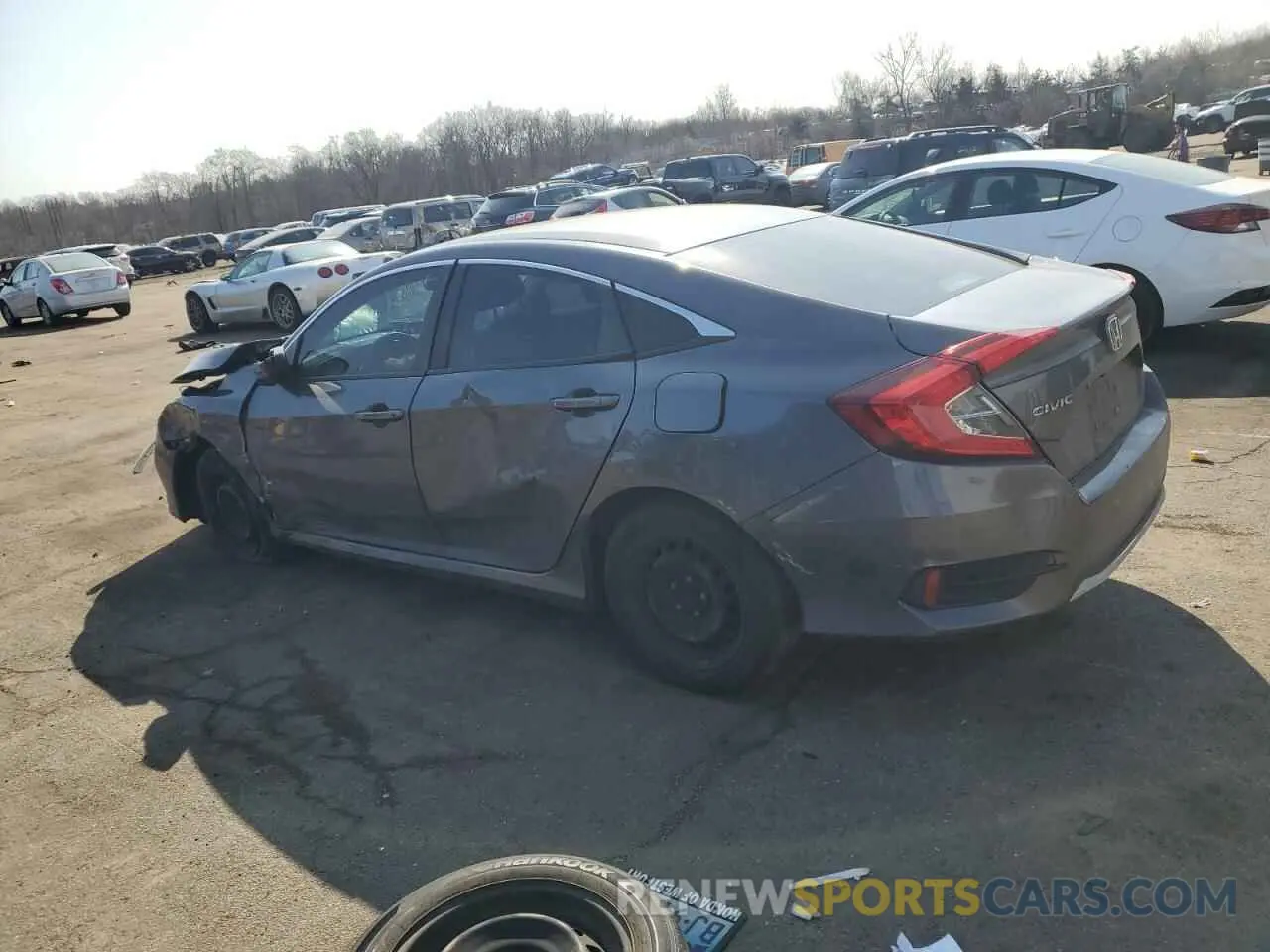 2 fotografías del automóvil dañado 2HGFC2F66KH541403 HONDA CIVIC 2019