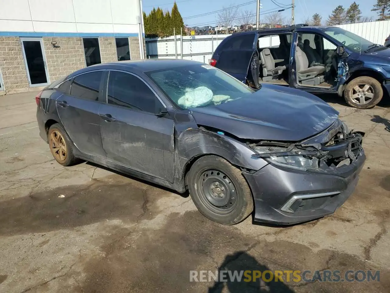 4 fotografías del automóvil dañado 2HGFC2F66KH541403 HONDA CIVIC 2019