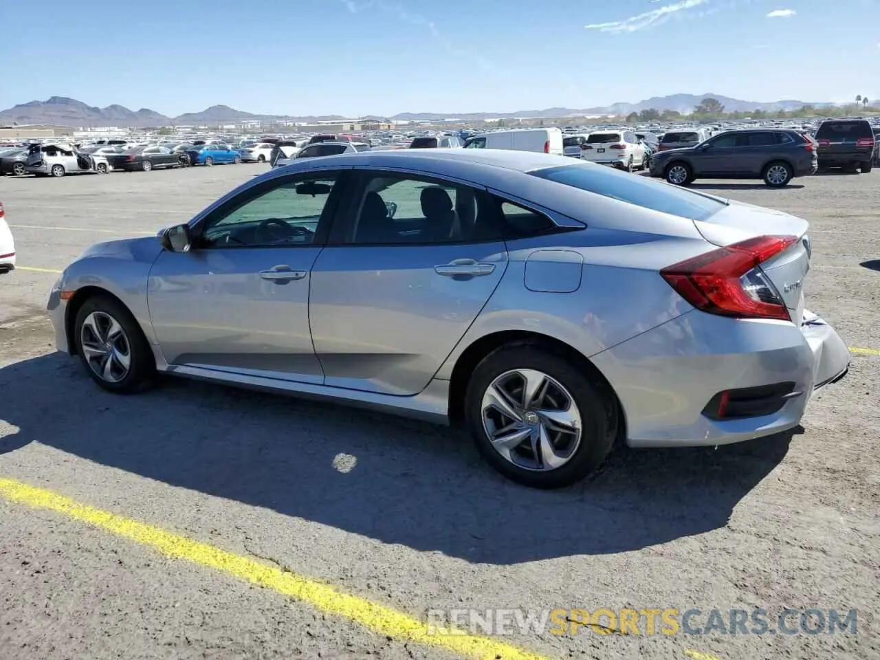 2 fotografías del automóvil dañado 2HGFC2F66KH548402 HONDA CIVIC 2019