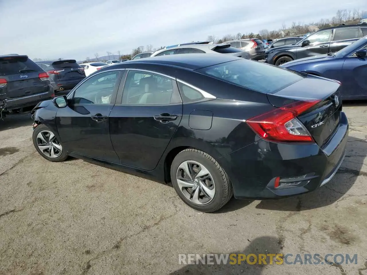 2 fotografías del automóvil dañado 2HGFC2F66KH588169 HONDA CIVIC 2019
