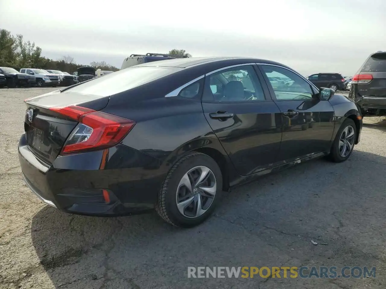 3 fotografías del automóvil dañado 2HGFC2F66KH588169 HONDA CIVIC 2019