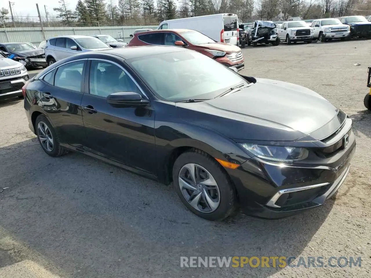 4 fotografías del automóvil dañado 2HGFC2F66KH588169 HONDA CIVIC 2019