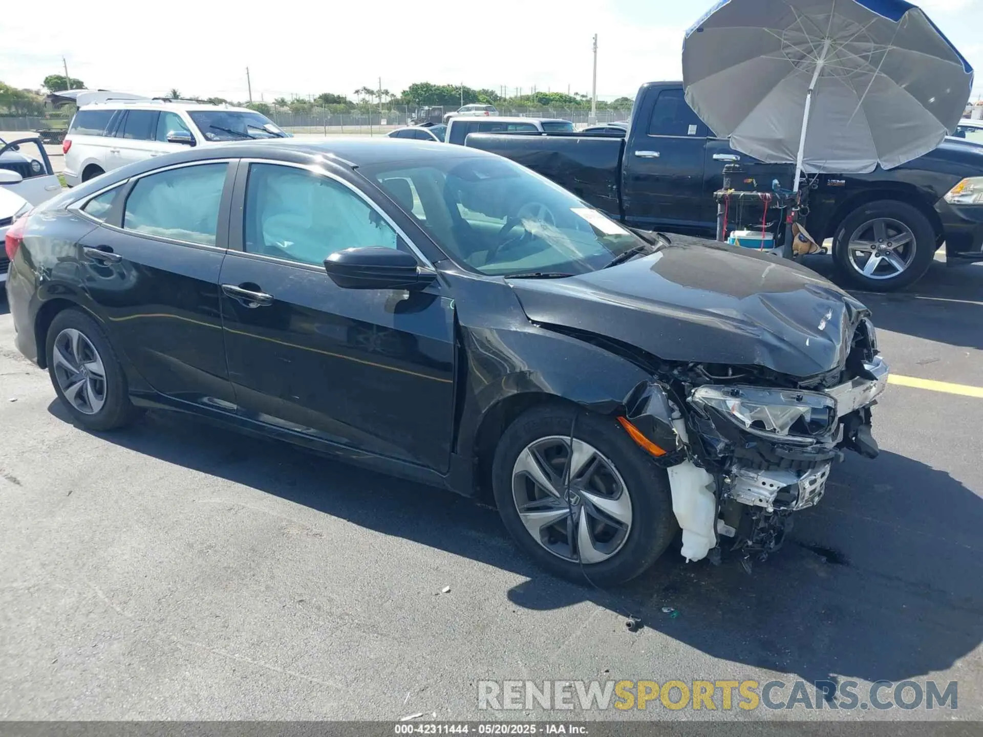 1 fotografías del automóvil dañado 2HGFC2F66KH598782 HONDA CIVIC 2019