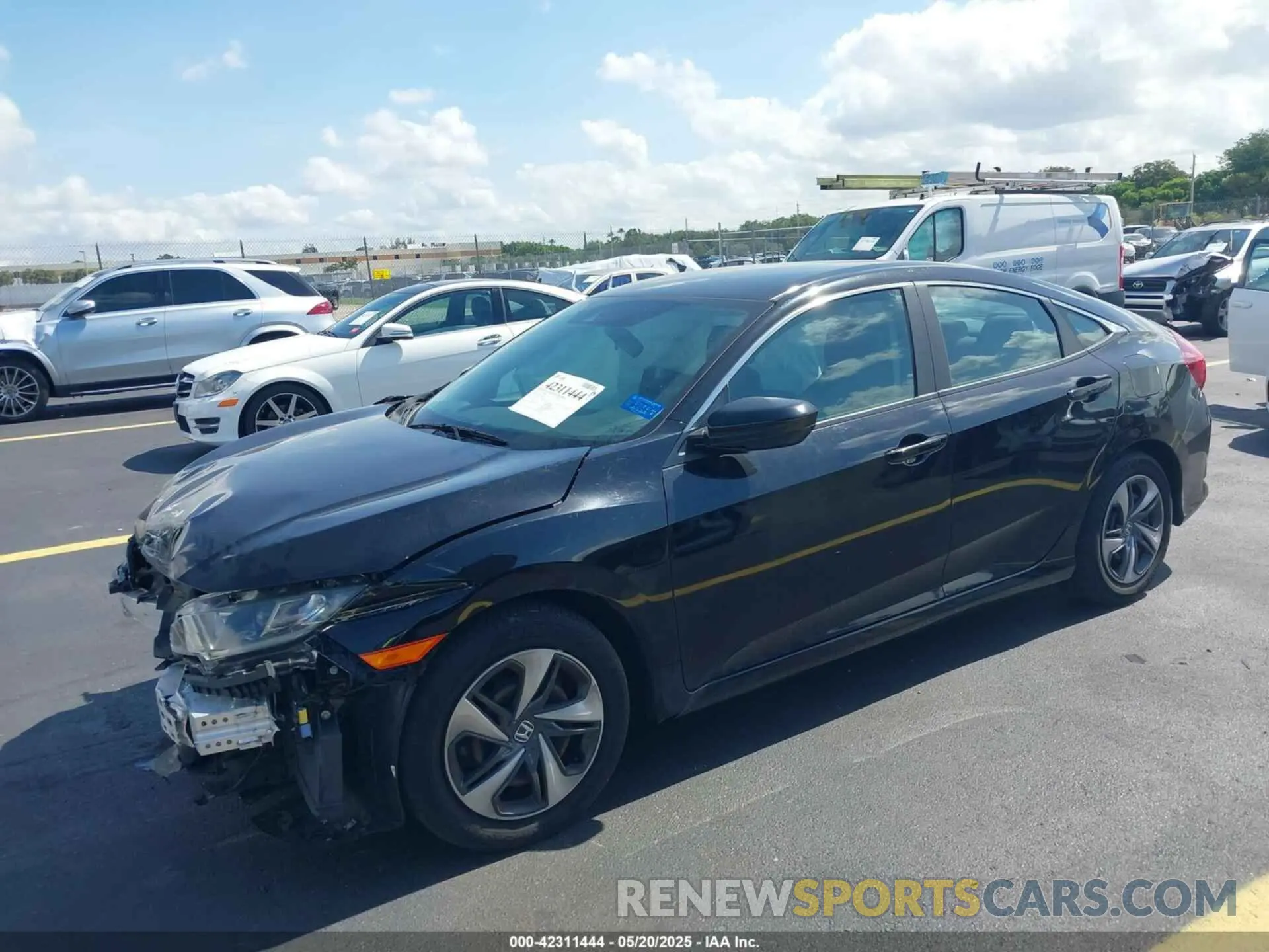 2 fotografías del automóvil dañado 2HGFC2F66KH598782 HONDA CIVIC 2019