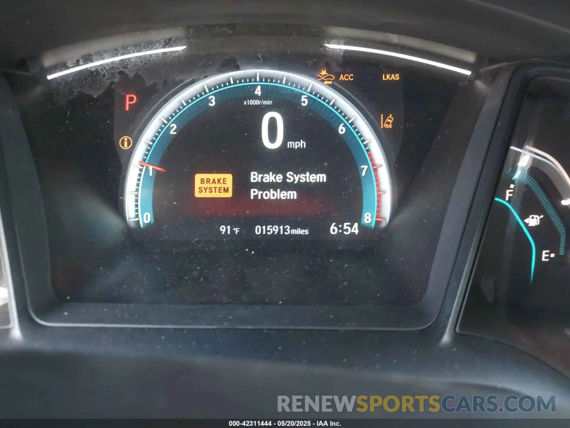 7 fotografías del automóvil dañado 2HGFC2F66KH598782 HONDA CIVIC 2019