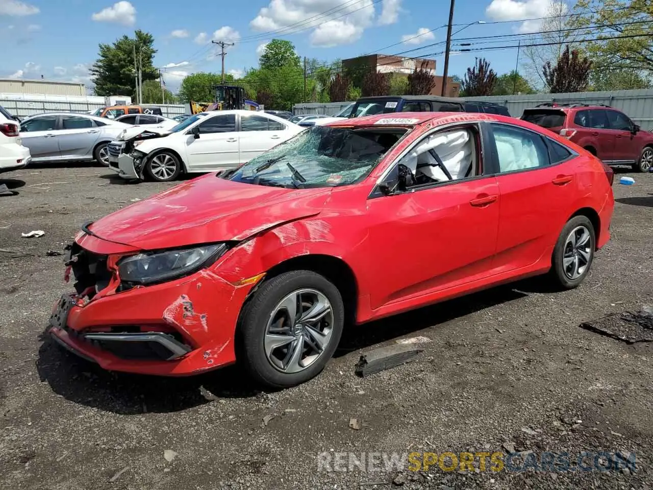 1 fotografías del automóvil dañado 2HGFC2F67KH506952 HONDA CIVIC 2019