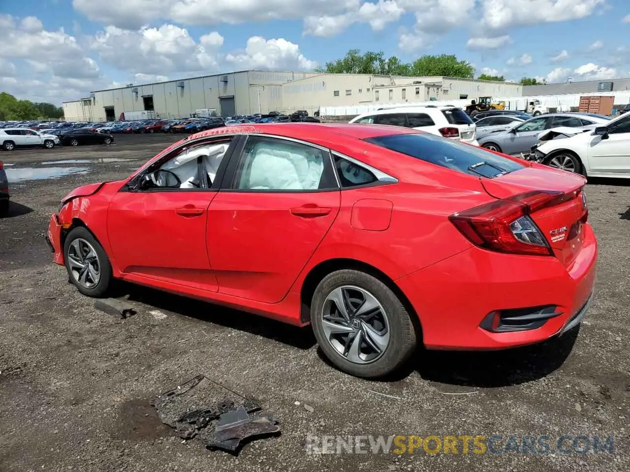 2 fotografías del automóvil dañado 2HGFC2F67KH506952 HONDA CIVIC 2019