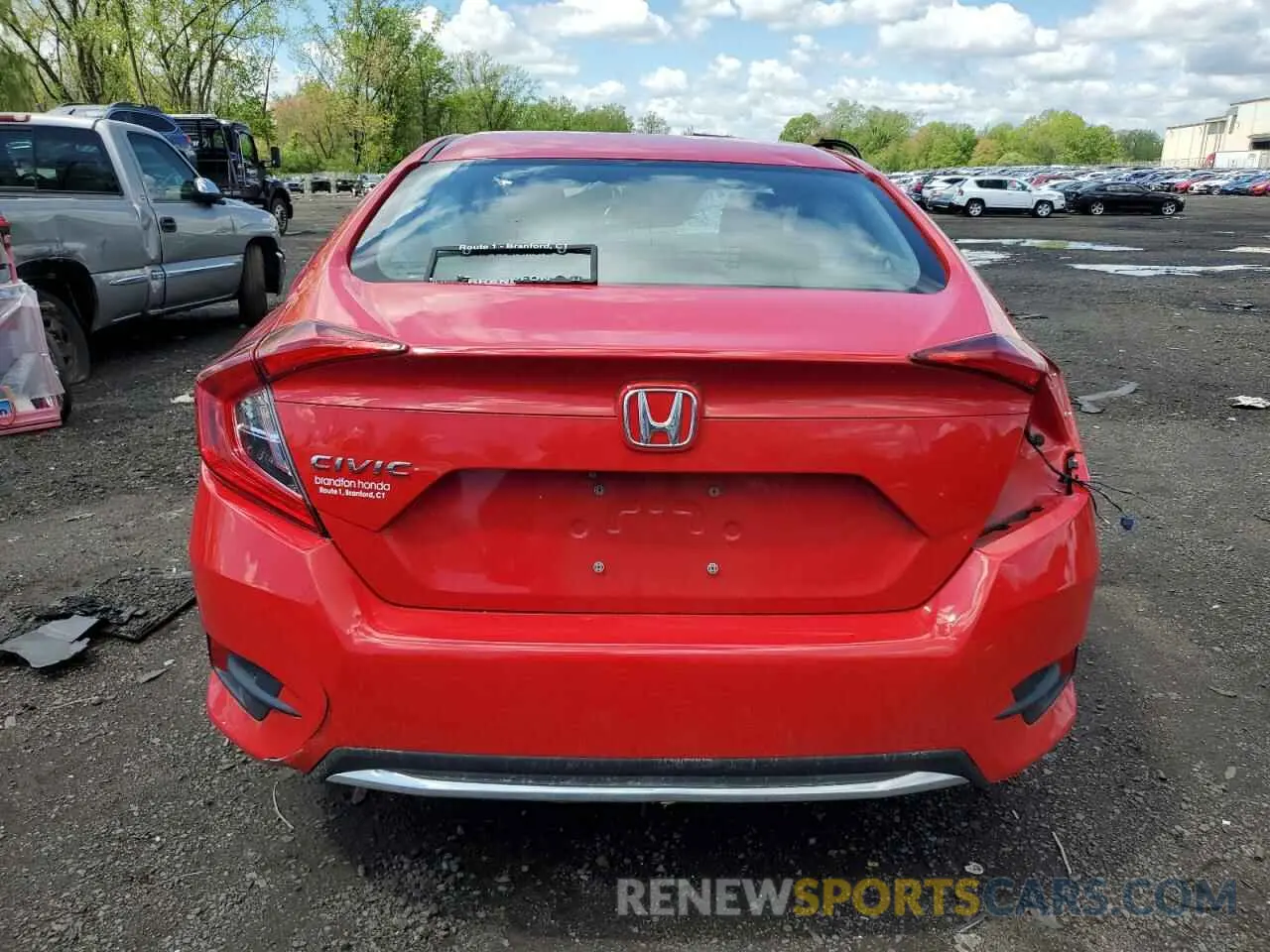 6 fotografías del automóvil dañado 2HGFC2F67KH506952 HONDA CIVIC 2019