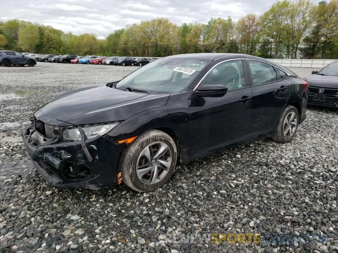 1 fotografías del automóvil dañado 2HGFC2F67KH546142 HONDA CIVIC 2019