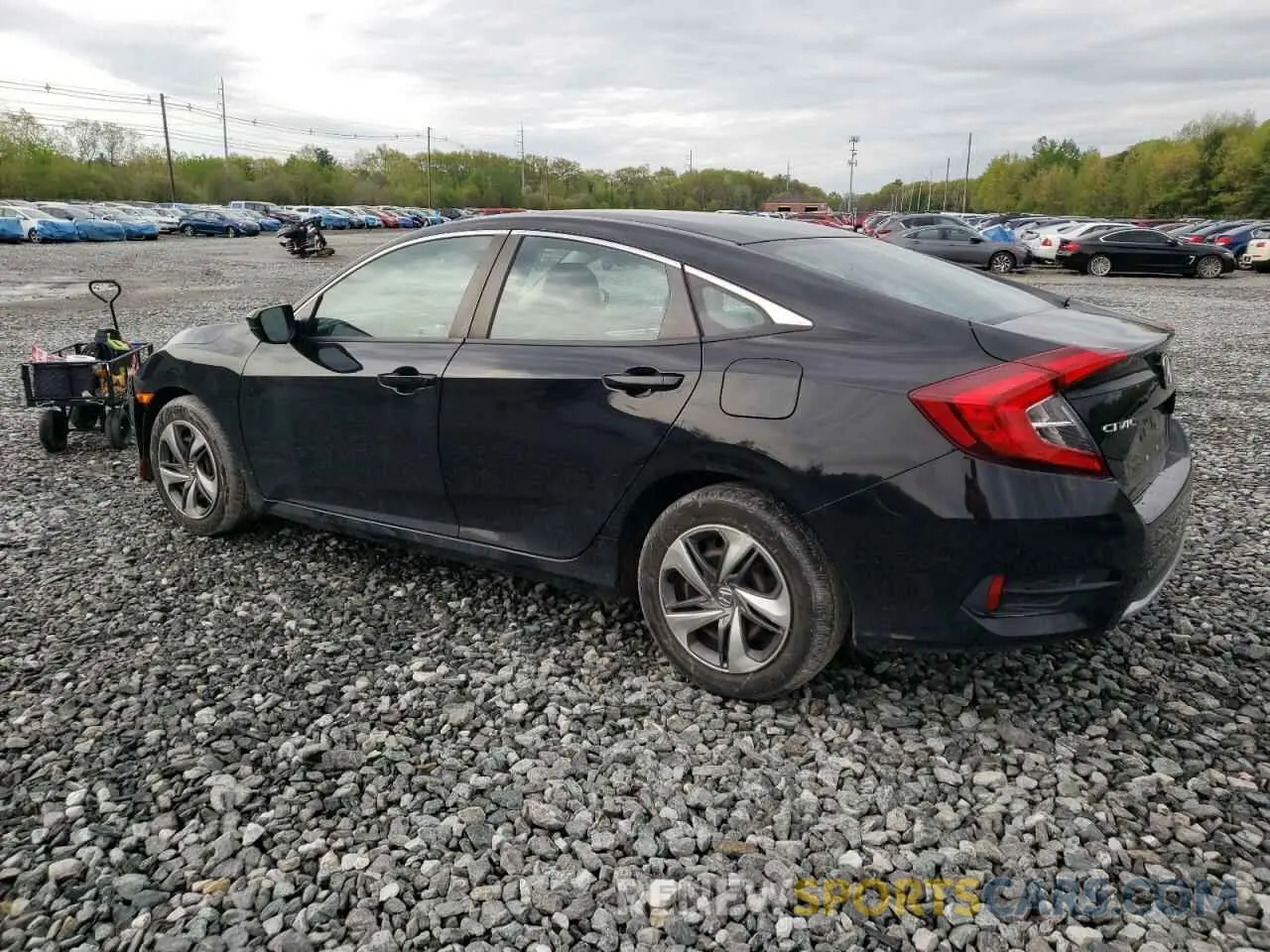 2 fotografías del automóvil dañado 2HGFC2F67KH546142 HONDA CIVIC 2019