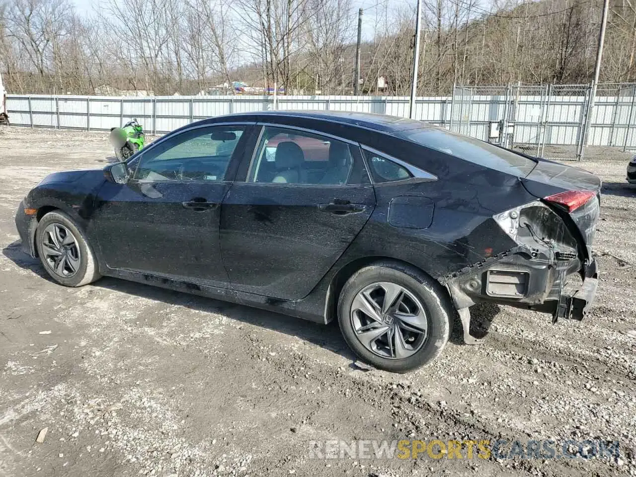2 fotografías del automóvil dañado 2HGFC2F67KH582638 HONDA CIVIC 2019