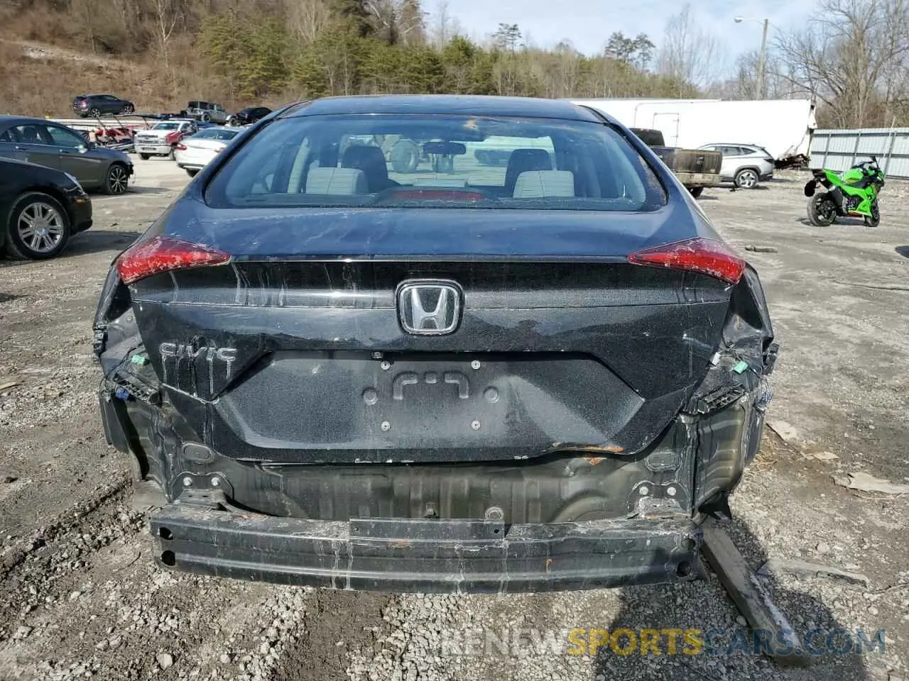 6 fotografías del automóvil dañado 2HGFC2F67KH582638 HONDA CIVIC 2019
