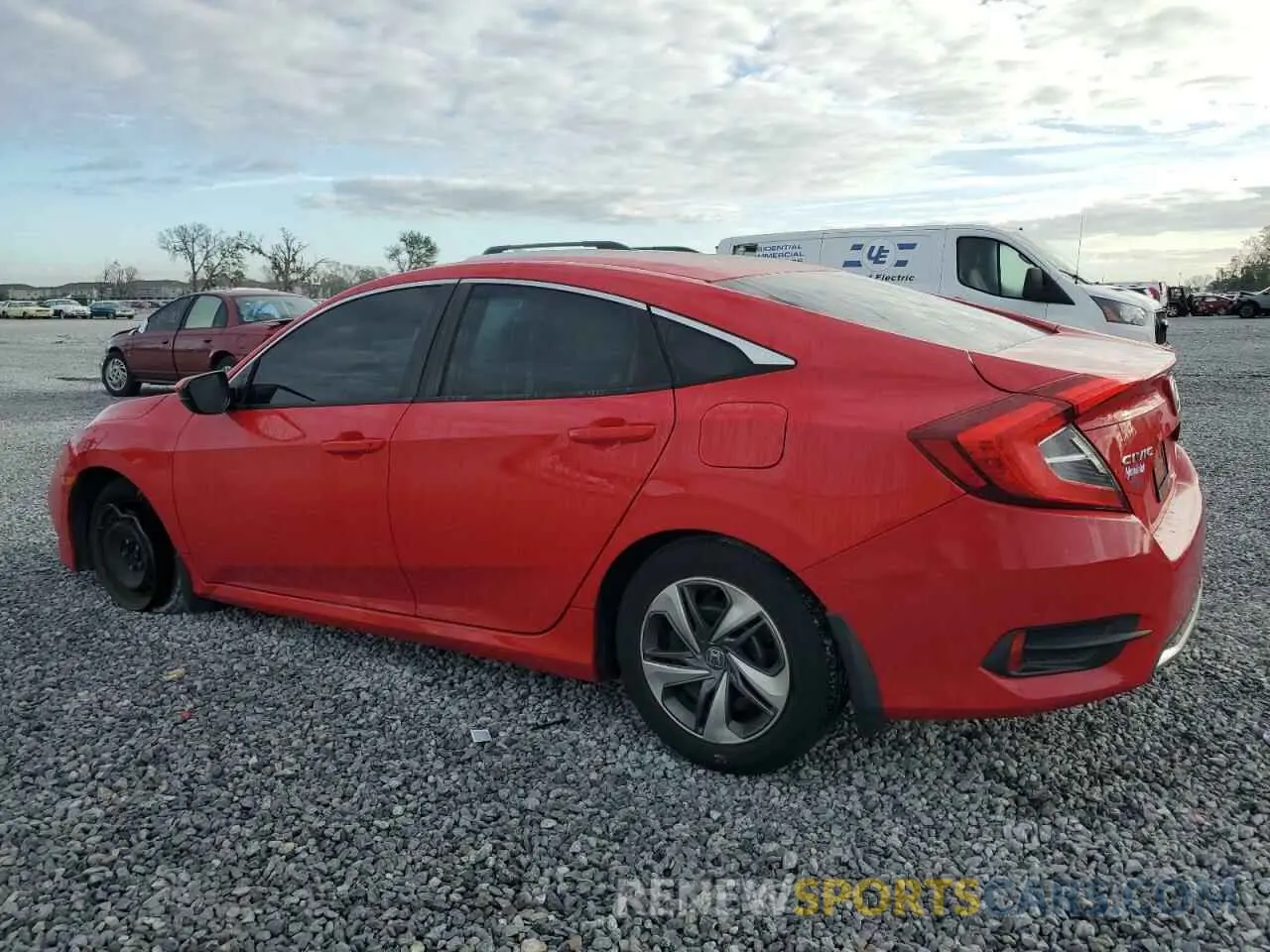 2 fotografías del automóvil dañado 2HGFC2F68KH551012 HONDA CIVIC 2019