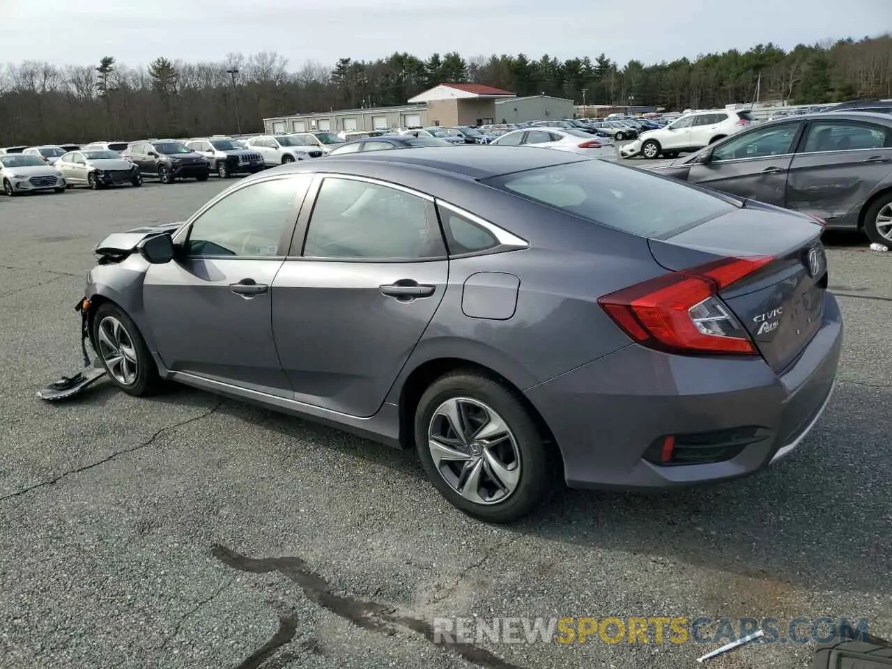 2 fotografías del automóvil dañado 2HGFC2F68KH566674 HONDA CIVIC 2019