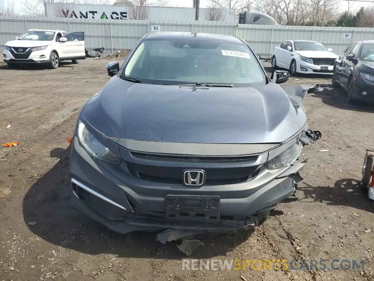 5 fotografías del automóvil dañado 2HGFC2F68KH605313 HONDA CIVIC 2019