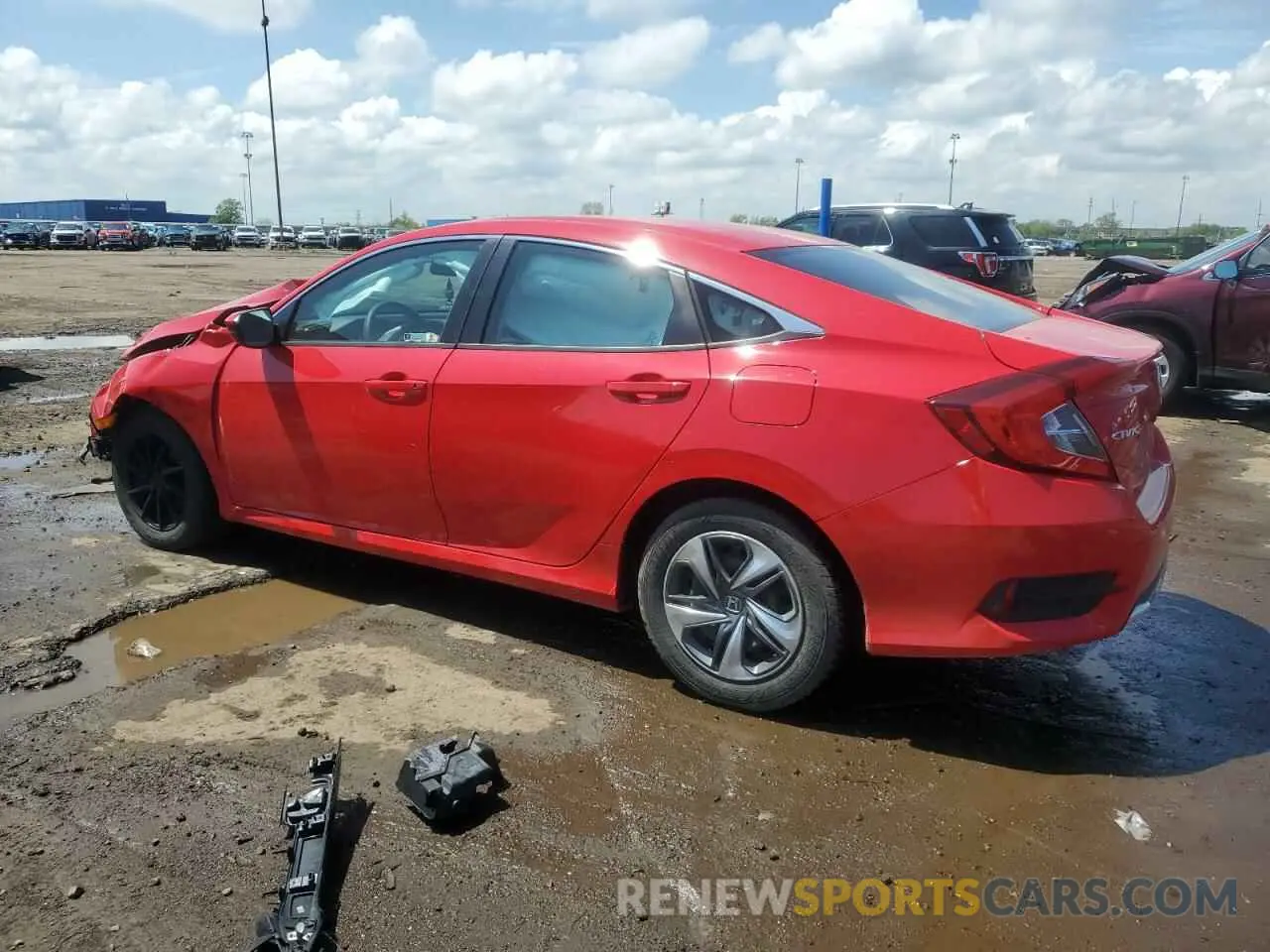 2 fotografías del automóvil dañado 2HGFC2F69KH560883 HONDA CIVIC 2019
