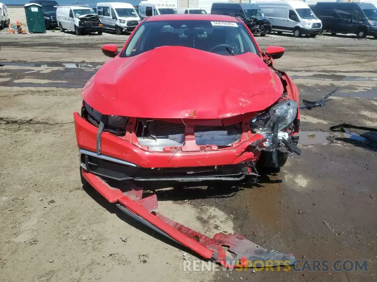 5 fotografías del automóvil dañado 2HGFC2F69KH560883 HONDA CIVIC 2019