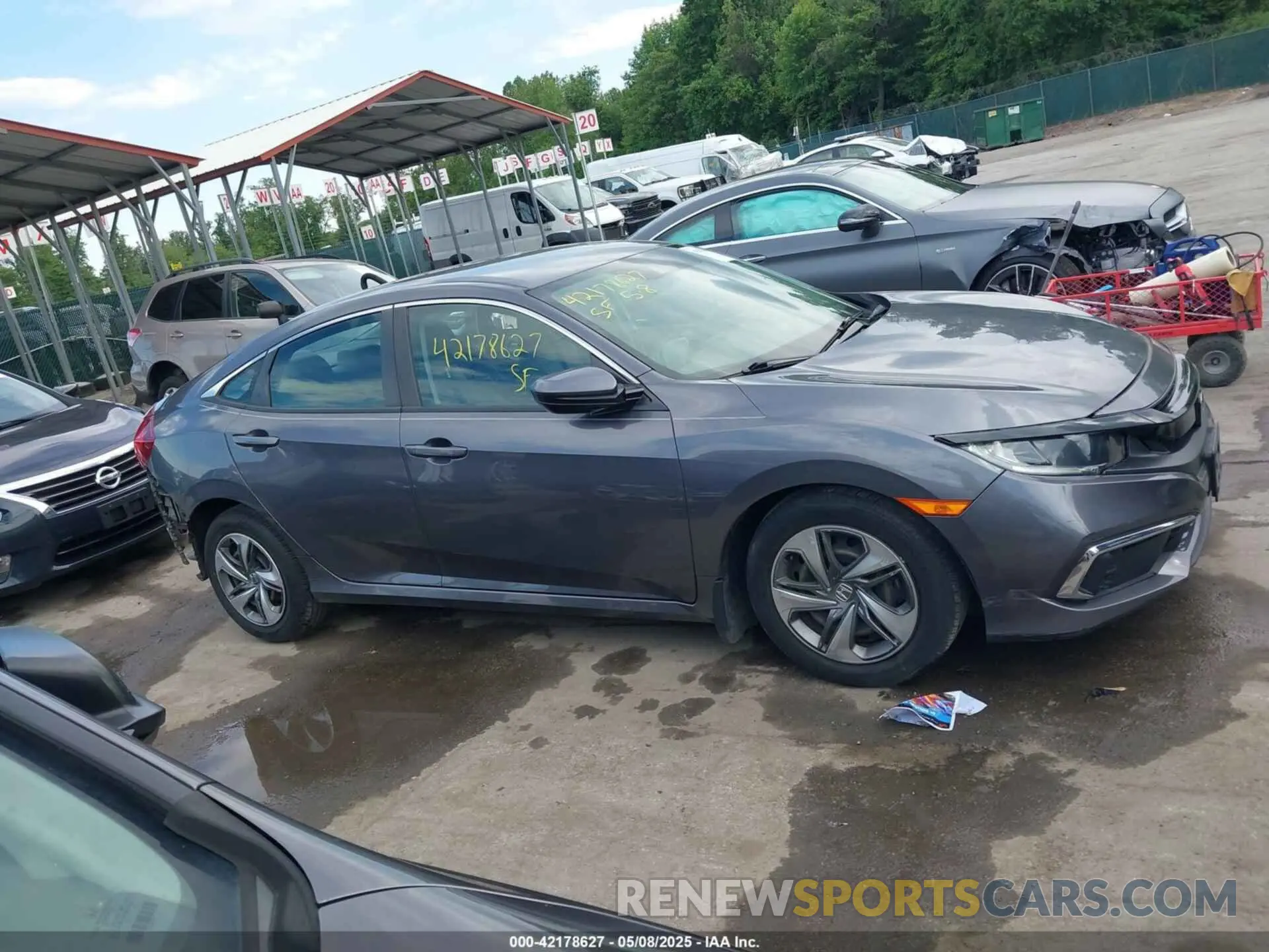 14 fotografías del automóvil dañado 2HGFC2F6XKH502913 HONDA CIVIC 2019