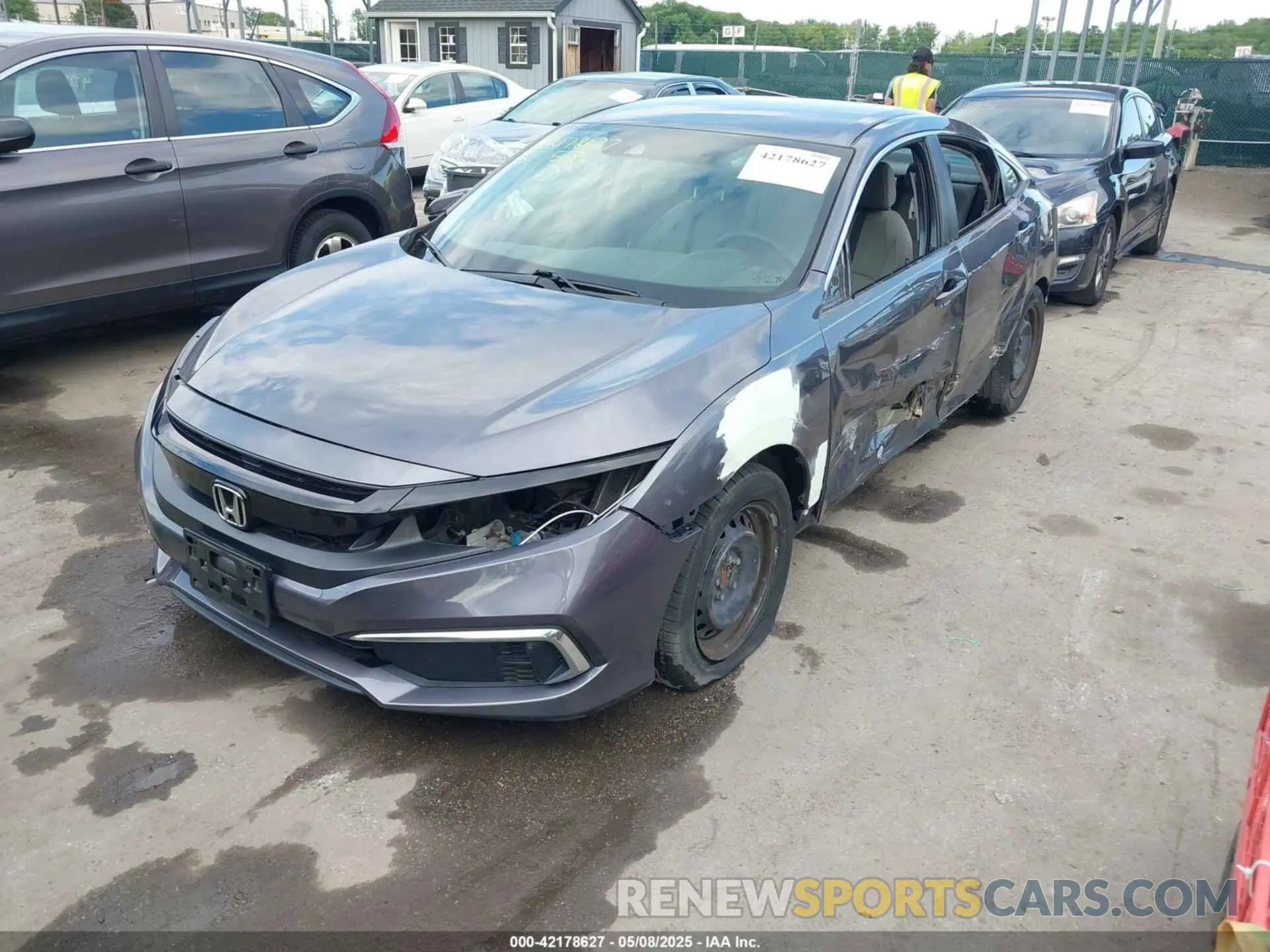 2 fotografías del automóvil dañado 2HGFC2F6XKH502913 HONDA CIVIC 2019