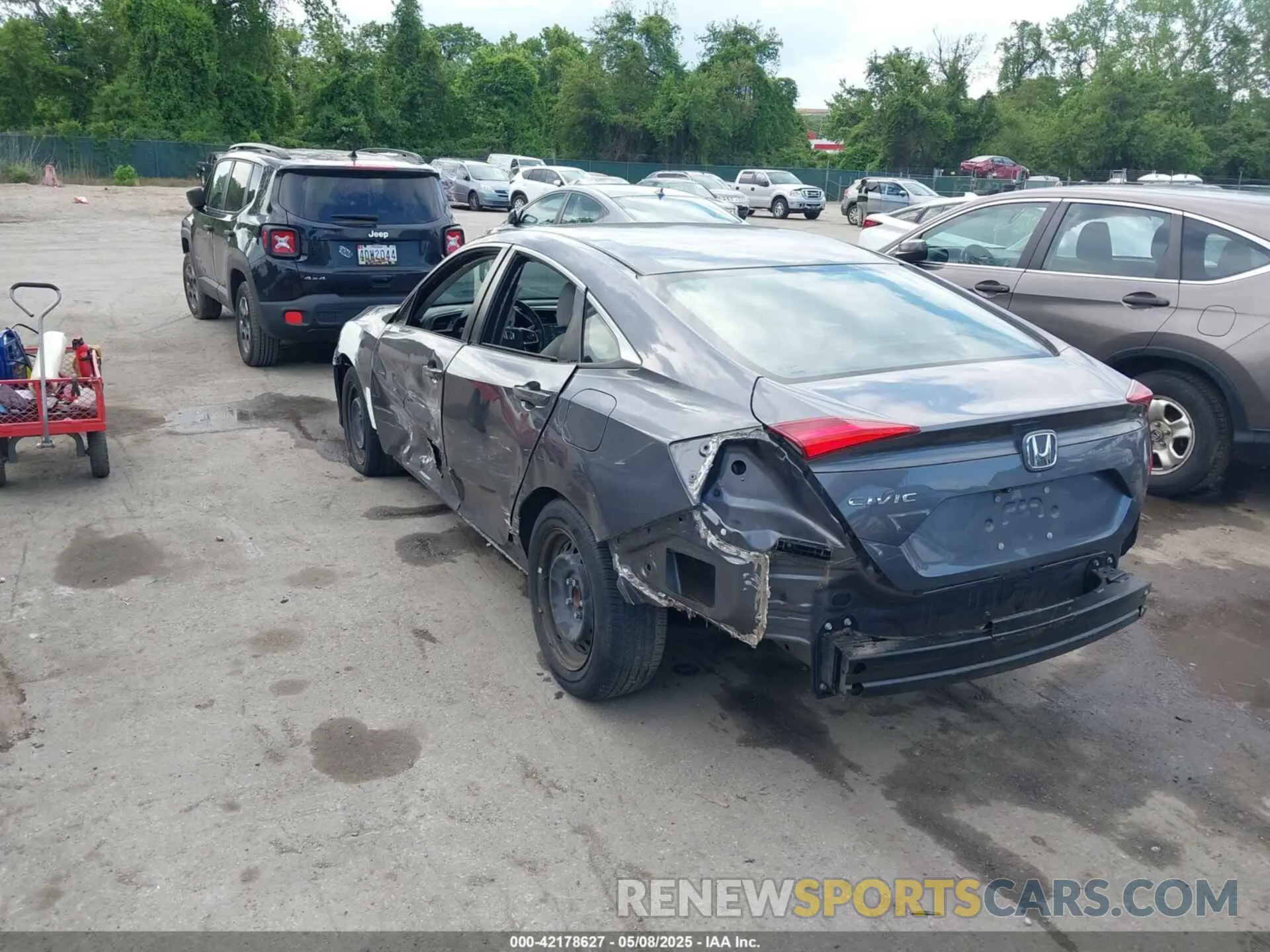 3 fotografías del automóvil dañado 2HGFC2F6XKH502913 HONDA CIVIC 2019