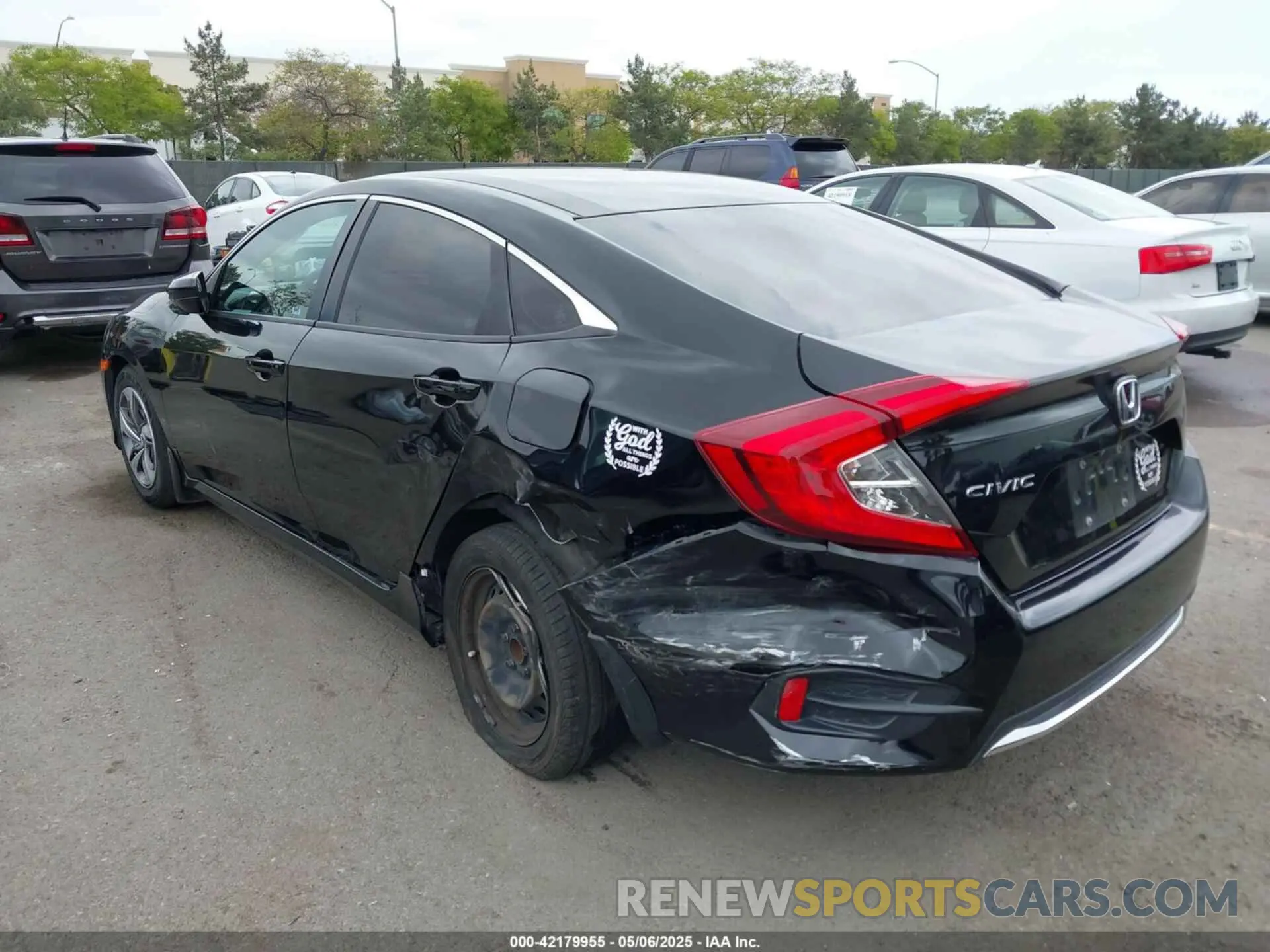 6 fotografías del automóvil dañado 2HGFC2F6XKH525382 HONDA CIVIC 2019