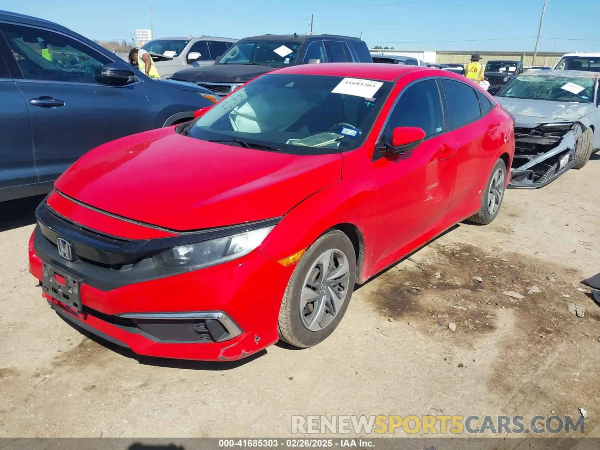 2 fotografías del automóvil dañado 2HGFC2F6XKH537127 HONDA CIVIC 2019