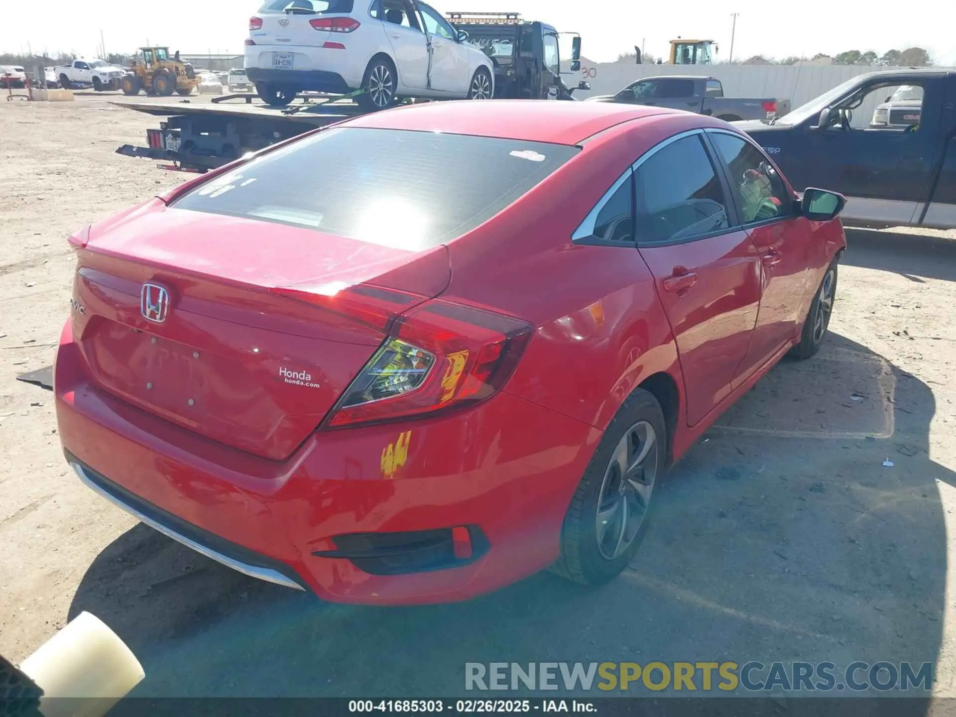 4 fotografías del automóvil dañado 2HGFC2F6XKH537127 HONDA CIVIC 2019